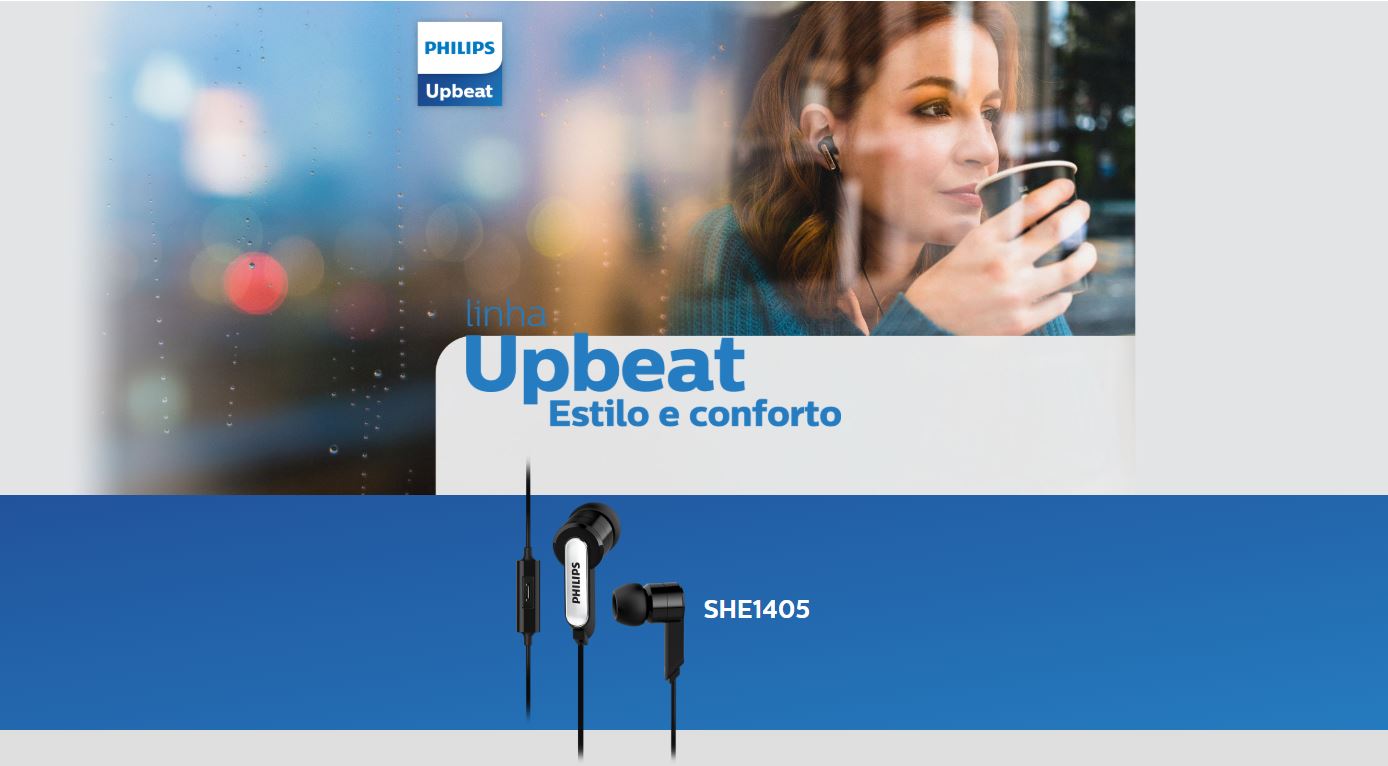 Fone de Ouvido Philips SHE1405 com Microfone