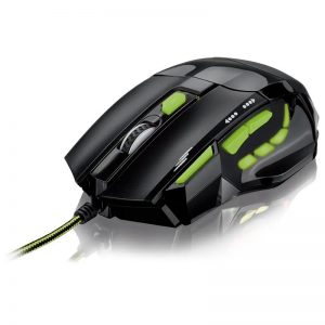 Mouse Gamer 2400DPI com QuickFire Verde Multilaser - MO208