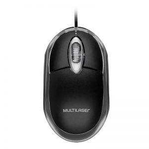 Mouse Multilaser Òptico Classic Preto 1200 DPI USB Preto - MO179