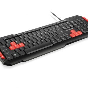 Teclado Gamer Com Hotkeys Multimidia Preto/Vermelho Multilaser - TC160