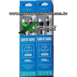 Cabo carregador e transmissor de dados micro USB