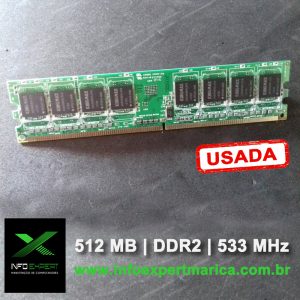 Memória RAM 512 MB DDR2 533 MHz