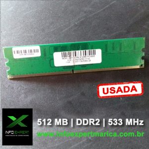 Memória RAM 512 MB DDR2 533 MHz