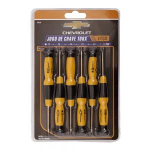 Jogo Chave Torx T2 T3 T4 T5 T6 2 MM Com 6 Peças Precisão