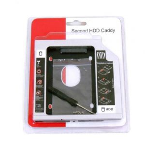 Adaptador Caddy Segundo HD SSD SATA para Notebook Drive 12.7 mm