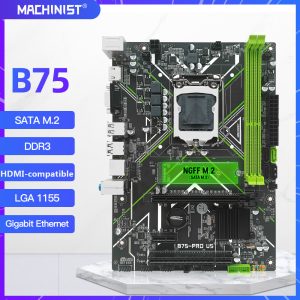 Kit placa-mãe b75 LGA1155 com processador intel Core i3-3220 2*4GB memória RAM DDR3 e cooler